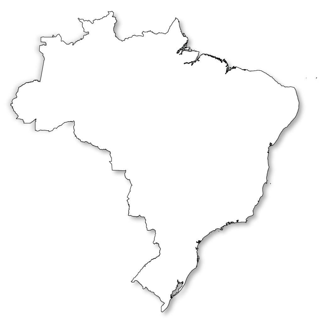 mapa de Brasil esquema