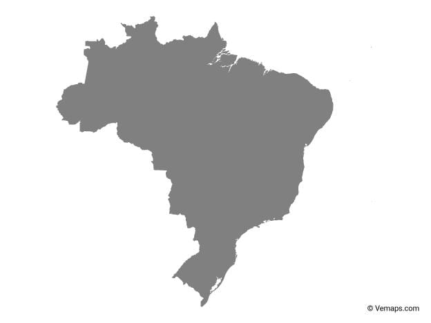 Brasil vector mapa