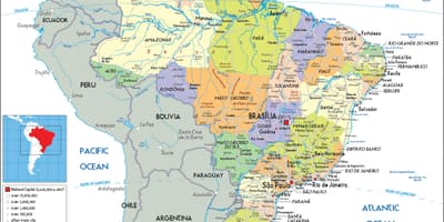 Brasil en el mapa