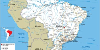 Mapa de carreteras de Brasil