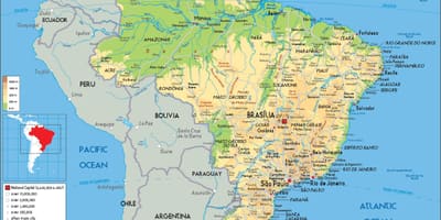 Brasil geografía mapa