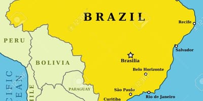 Principales ciudades en el mapa de Brasil