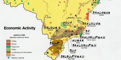 Mapa económico de Brasil