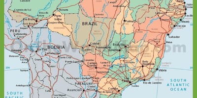 Mapa político de Brasil