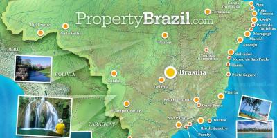 Mapa turístico de Brasil